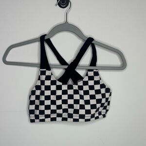 Everlast vintage 90s checkered sports bra size L